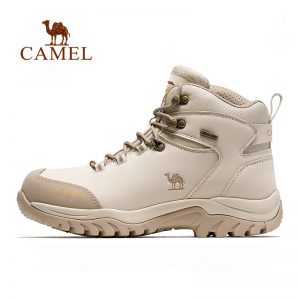Camel รองเท้าหนังวัว ระบายอากาศ สําหรับผู้ชาย เดินป่า ปีนเขา