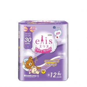 ผ้าอนามัย เอลิส แฟร์รี่วิงส์ กลางวัน-กลางคืน 30 ซม.12 ชิ้น